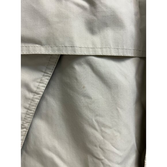 London Fog Mens Beige Removable Lined Jacket Size Large Waterproof Nylon Shell - Picture 16 of 16